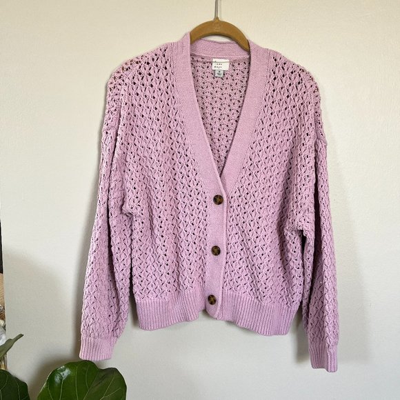 Front Cardigan Lavender 